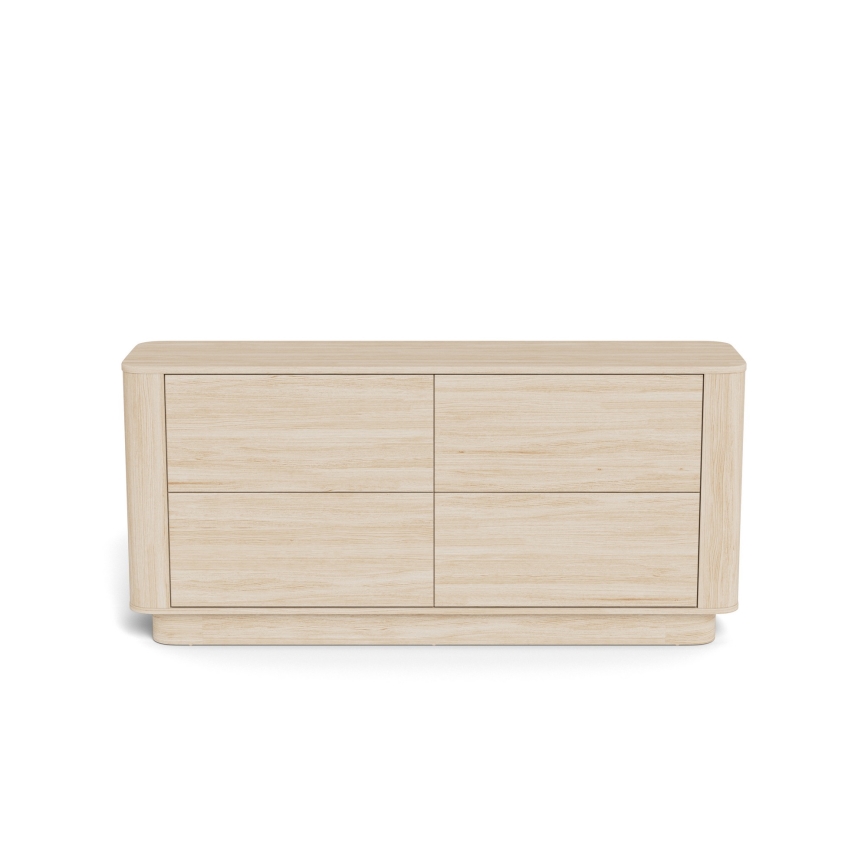 Kommode MADERA 160x75 cm hvid eg