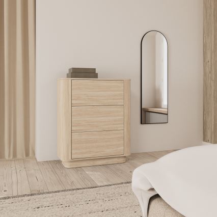 Kommode MADERA 90x107 cm hvid eg