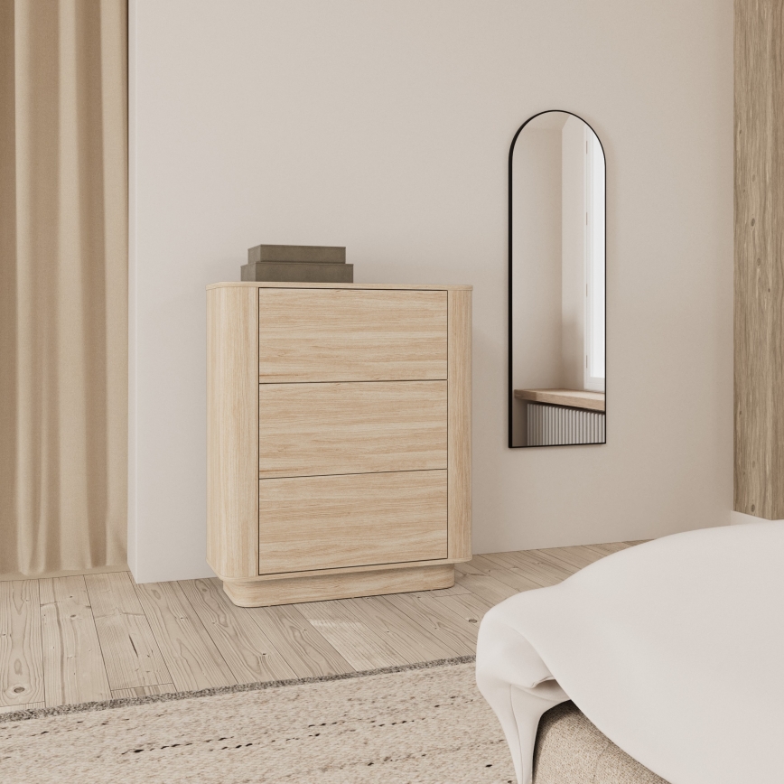 Kommode MADERA 90x107 cm hvid eg