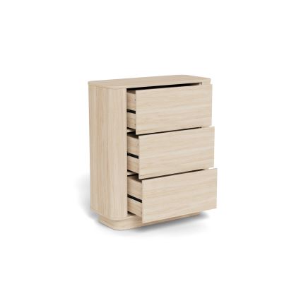 Kommode MADERA 90x107 cm hvid eg