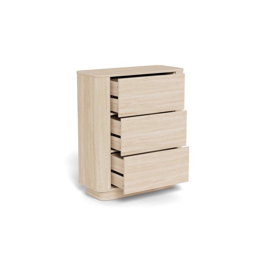 Kommode MADERA 90x107 cm hvid eg
