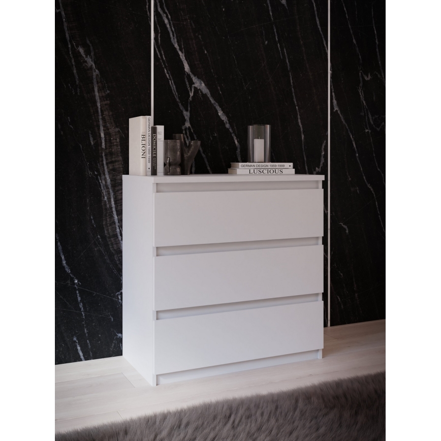 Kommode MAO med skuffer, hvid