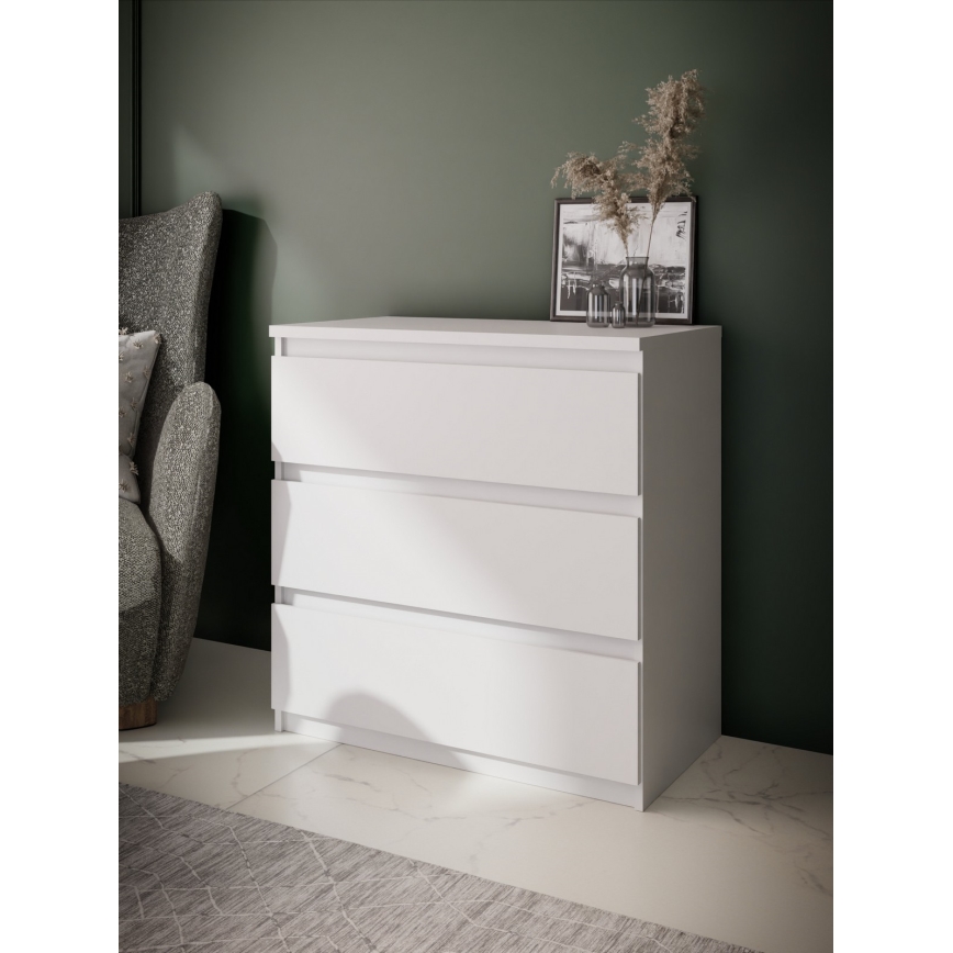 Kommode MAO med skuffer, hvid