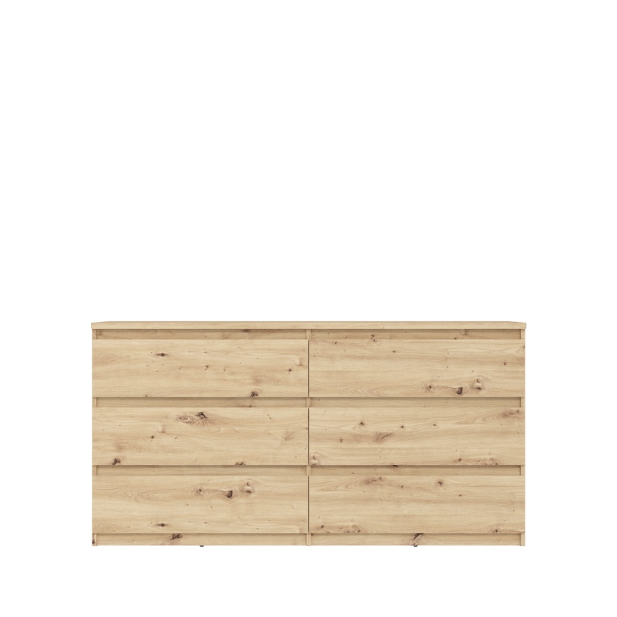 Kommode med skuffer MAO, Artisan egetræ