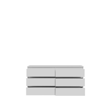Kommode med skuffer MAO, hvid