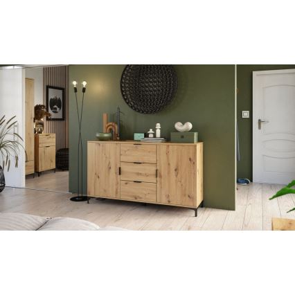 Kommode med skuffer og låger LORA artisan eg