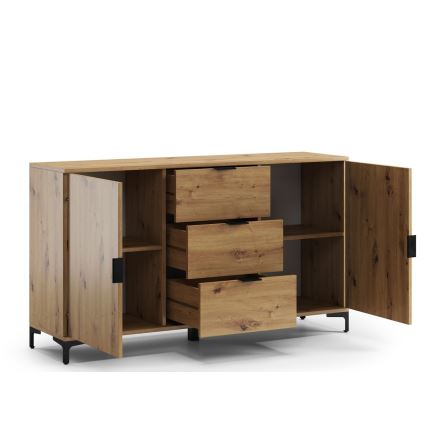 Kommode med skuffer og låger LORA artisan eg