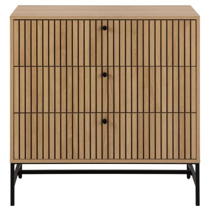 Kommode med skuffer OLIVIA i egetræ