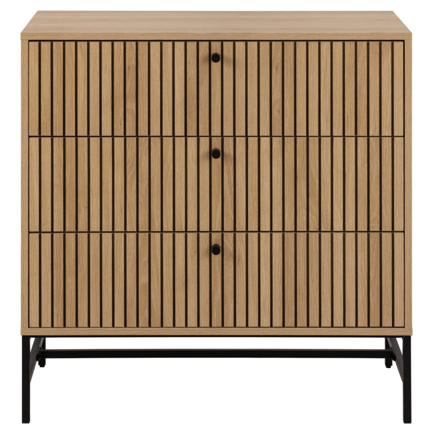 Kommode med skuffer OLIVIA i egetræ