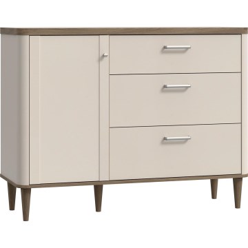 Kommode med skuffer VIRO brun/beige