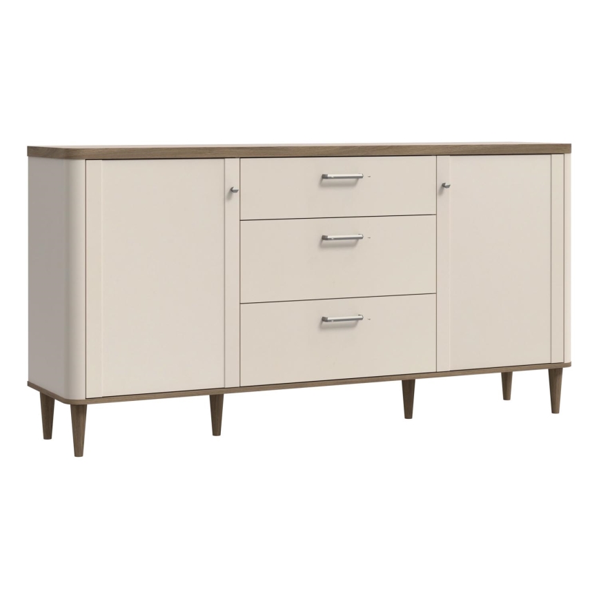 Kommode med skuffer VIRO, brun/beige