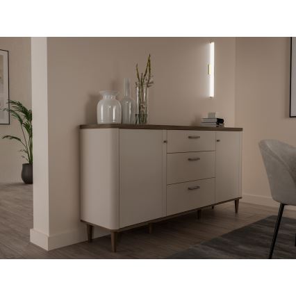 Kommode med skuffer VIRO, brun/beige