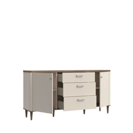 Kommode med skuffer VIRO, brun/beige