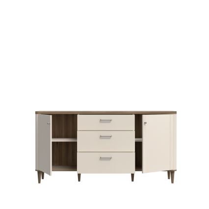 Kommode med skuffer VIRO, brun/beige
