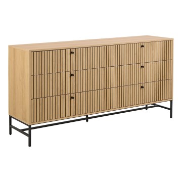 Kommode OLIVIA med skuffer i egetræ