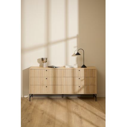 Kommode OLIVIA med skuffer i egetræ