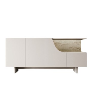 Kommode ORBIS 180x40 cm creme/beige