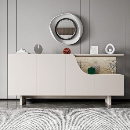 Kommode ORBIS 180x40 cm creme/beige