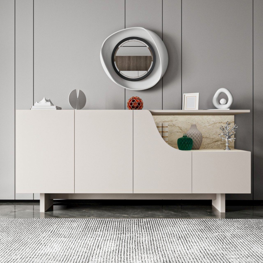 Kommode ORBIS 180x40 cm creme/beige