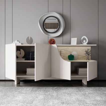 Kommode ORBIS 180x40 cm creme/beige