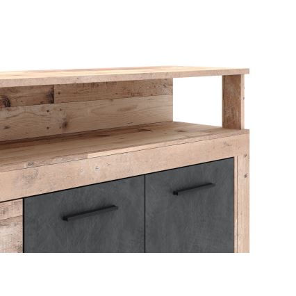 Kommode RUNA lysebrun/antracit