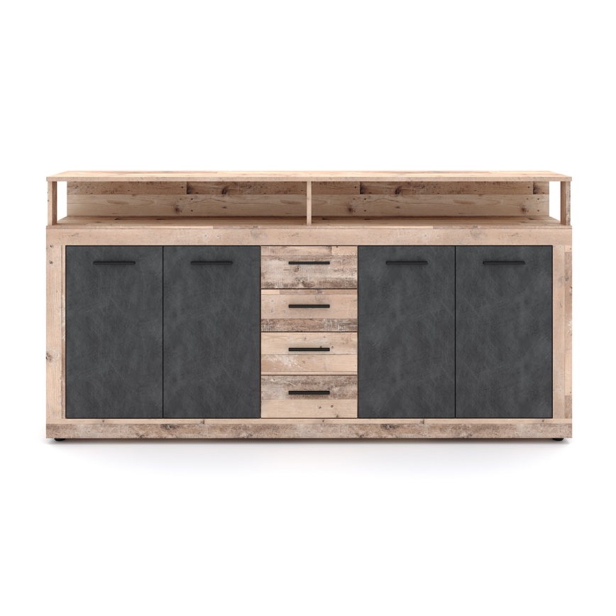 Kommode RUNA lysebrun/antracit