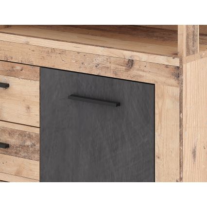 Kommode RUNA lysebrun/antracit