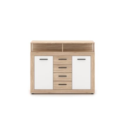 Kommode RUNA sonoma-eg/hvid