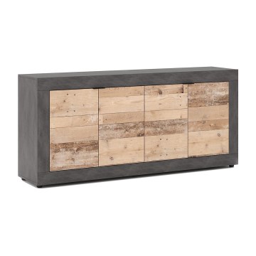 Kommode RUNEA lys brun/antracit