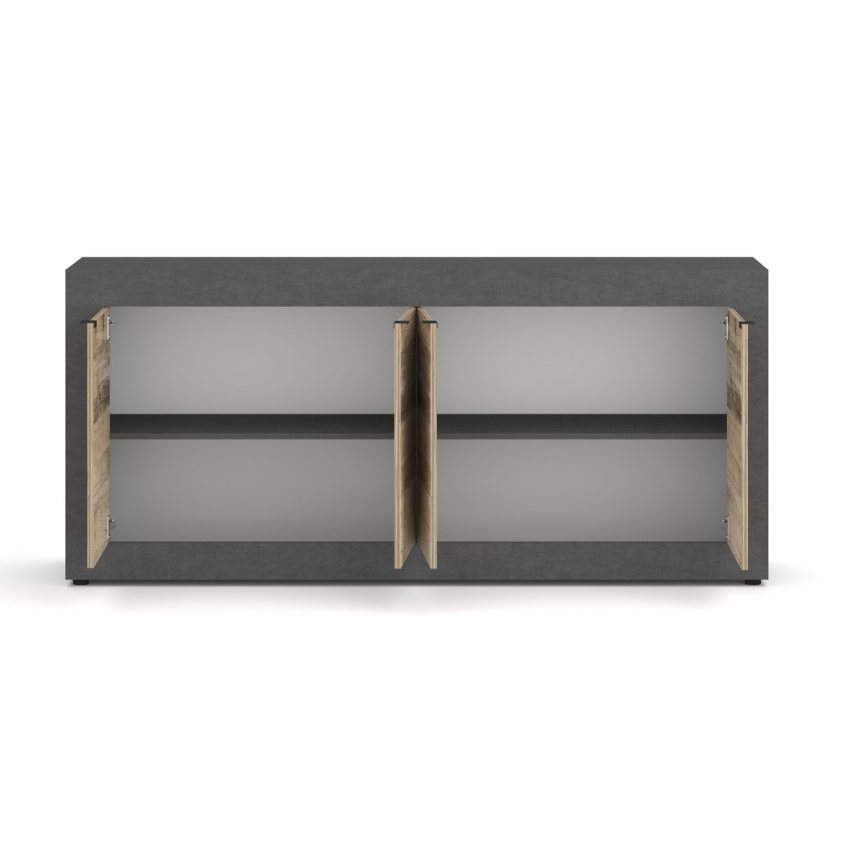 Kommode RUNEA lys brun/antracit