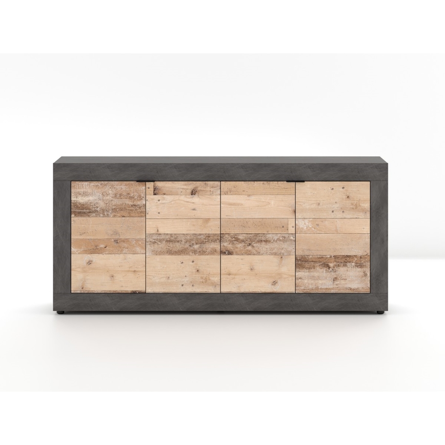 Kommode RUNEA lys brun/antracit