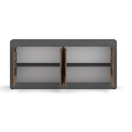 Kommode RUNEA mørkebrun/antracit