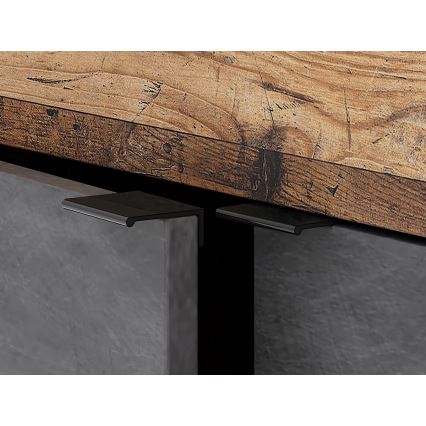Kommode RUNEA mørkebrun/antracit