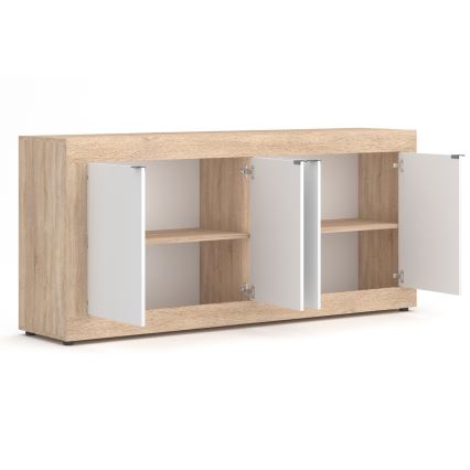 Kommode RUNEA sonoma eg/hvid