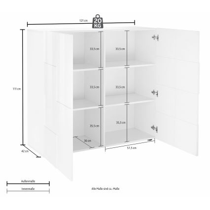 Kommode SERIAN antracit