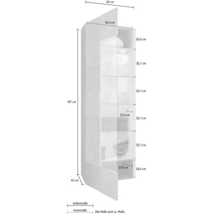 Kommode SERIAN grå beton