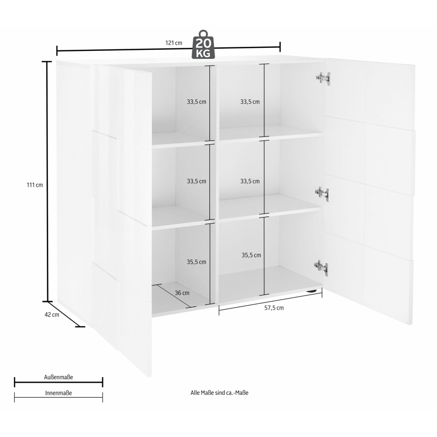 Kommode SERIAN Sonoma-eg