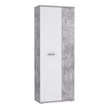 Kommode/skoskab SIMO hvid/grå beton