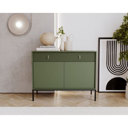 Kommode SUE grøn/sort