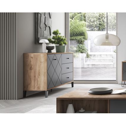 Kommode SULA craft-eg/sort