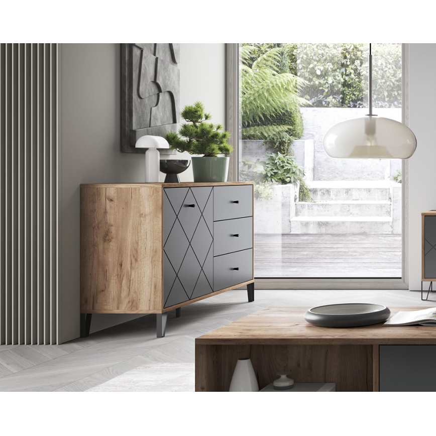 Kommode SULA craft-eg/sort