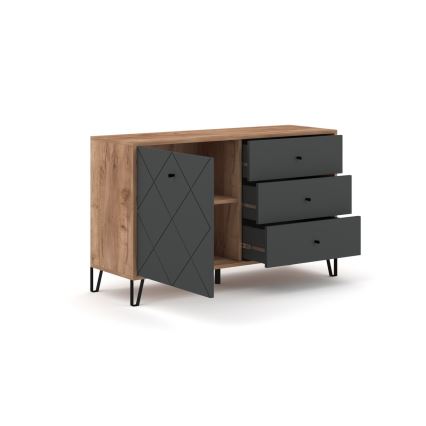 Kommode SULA craft-eg/sort