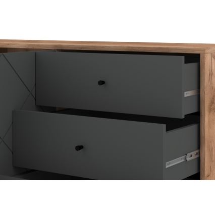 Kommode SULA craft-eg/sort