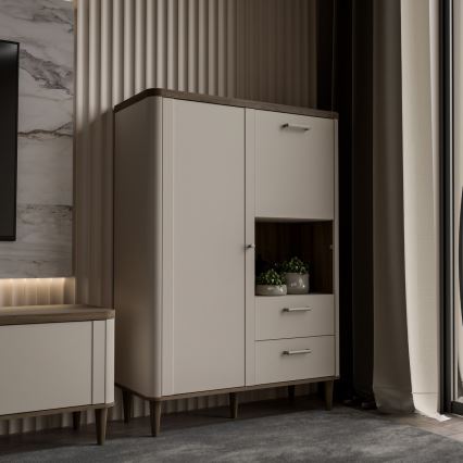 Kommode VIRO brun/beige