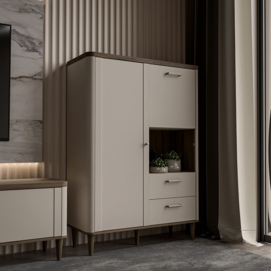 Kommode VIRO brun/beige