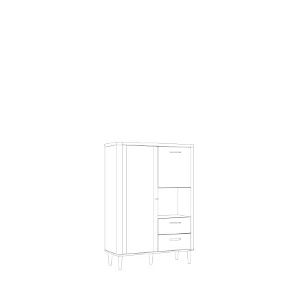 Kommode VIRO brun/beige