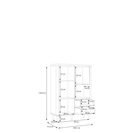 Kommode VIRO brun/beige