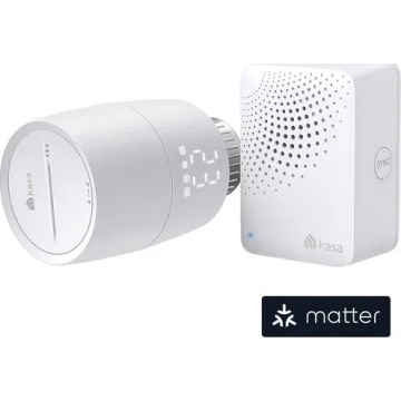 Komplet basissæt med termostatiske ventilhoveder med LCD-display, 2xAA, Tuya