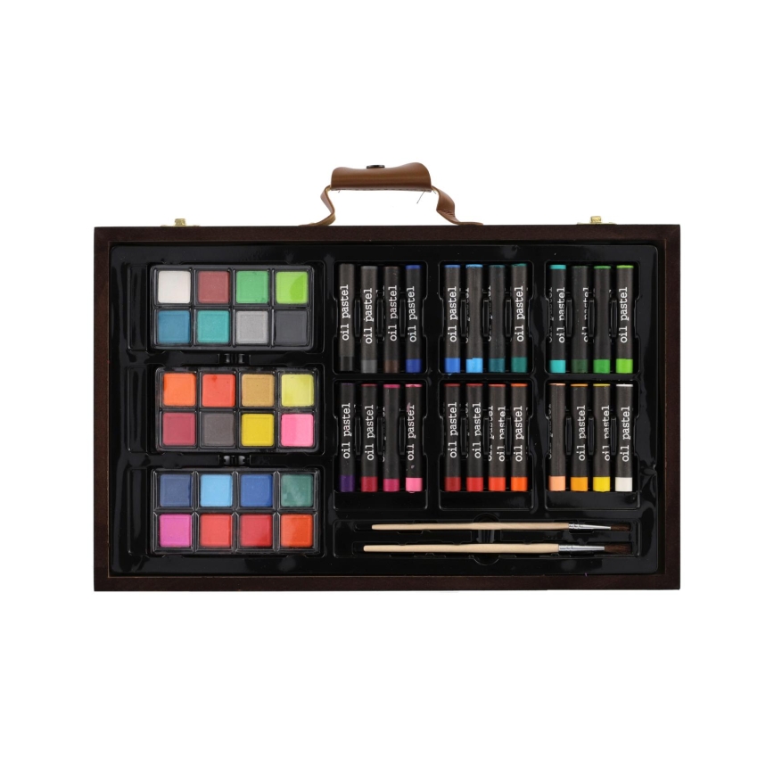 Komplet malersæt i kuffert ART BOX, 79 dele