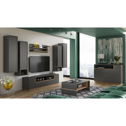 Sofabord FRED antracit/eg artisan